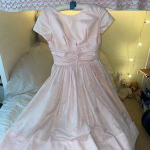 50s Style Light Pink Dress